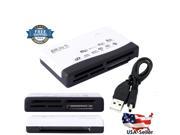 10xWhite Mini 26 IN 1 USB 2.0 High Speed Memory Card Reader For CF xD SD MS SDHC