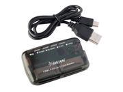 Black USB 2.0 ALL in One Memory Card Reader for Micro SD MMC SDHC TF MS