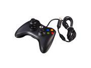 Black USB Wired Game Pad Controller for Microsoft Xbox 360 PC Windows