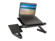 360° Adjustable Foldable laptop Desk Aluminum Table Stand Bed Notebook Tray Fan