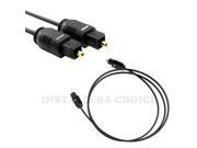 6FT Digital Optical Audio Toslink Cable HD MD DVD SPDIF Gold Plated