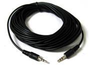 25ft 3.5mm Audio Stereo Headphone Male to Male Extension Plastic Cable 25 FT