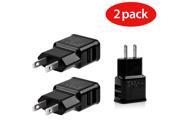 2 Pack DUAL USB 5V 2.1/1 Amp 2-port Wall Charger Tablets/ Phones Samsung LG HTC 2 Pack DUAL USB 5V 2.1/1 Amp 2-port Wall Charger Tablets/ Phones Samsung LG HTC