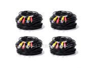 4 lot 100ft Security Camera Cable CCTV Video Power Wire BNC RCA Black Cord DVR 4 lot 100ft Security Camera Cable CCTV Video Power Wire BNC RCA Black Cord DVR