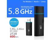 600Mbps Dual Band 2.4Ghz/5Ghz Wireless USB Network WiFi Adapter Dongle 802.11AC 600Mbps Dual Band 2.4Ghz/5Ghz Wireless USB Network WiFi Adapter Dongle 802.11AC