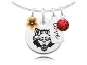 Arkansas State Red Wolves Cluster Necklace