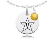 Vanderbilt Commodores Necklace with Crystal Ball Accent