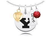 Youngstown State Penguins Necklace With Heart Color and Love
