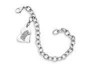 Nevada Las Vegas UNLV Rebels Stainless Heart Bracelet