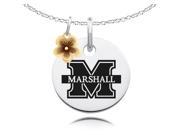 Marshall The Thundering Herd Necklace with Flower Charm
