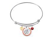 Wisconsin Badgers Bangle Bracelet