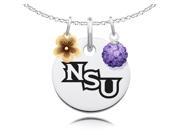 Northwestern State Demons Necklace with Flower Charm