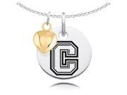 Colgate Raiders Necklace With Heart Charm