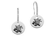 Wichita State Shockers Round Charm and CZ Earring