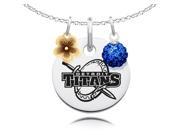 Detroit Mercy Titans Necklace with Flower Charm