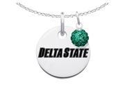Delta State Statesmen Necklace With Crystall Ball Accent