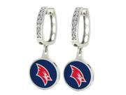 Saginaw Valley SVSU Cardinals CZ Hoop Earrings