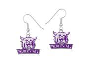 Weber State Wildcats Color Logo Earrings