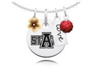 Arkansas State Red Wolves Cluster Necklace