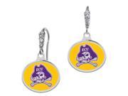 East Carolina Pirates Enamel CZ Cluster Earrings East Carolina Pirates Enamel CZ Cluster Earrings
