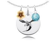 Delaware State Hornets Necklace with Flower Charm