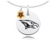 North Carolina Central Eagles Necklace with Flower Charm