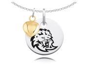 Southeastern Louisiana Lions Necklace with Heart Charm