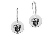 Columbus State Cougars Round Charm and CZ Earring