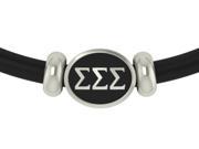 Sigma Sigma Sigma Rubber Bracelet