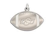 Oklahoma State Cowboys Silver Football Charms
