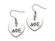 Delta Phi Epsilon Heart Drop Earrings