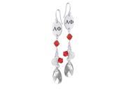 Alpha Phi Color Crystal and Pearl Earrings
