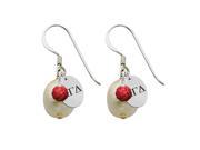 Alpha Gamma Delta Color and Freshwater Pearl Earrings