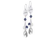 Alpha Xi Delta Color Crystal and Pearl Earrings