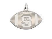 North Carolina State Wolfpack Silver Football Charms