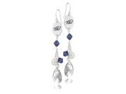 Bucknell Bison Color Crystal and Pearl Earrings Bucknell Bison Color Crystal and Pearl Earrings