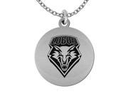 New Mexico Lobos Round Stainless Steel Necklace