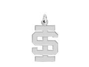 Idaho State Bengals Charm Natural Finish Sterling Silver Logo