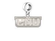 Christopher Newport Captains Dangle Charm Natural Finish Sterling Silver Logo