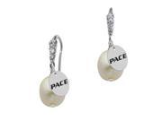 Pace Setters CZ Cluster Pearl Drop Earring