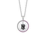 Rhode Island Rams Pink CZ Necklace