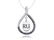 Radford Highlanders Black and White CZ Necklace Radford Highlanders Black and White CZ Necklace