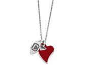 Colgate Raiders Red Crystal Necklace