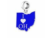 I Heart Ohio Dangle Charm