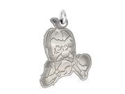 Delta State Statesmen Sterling Silver Natural Finish Charm
