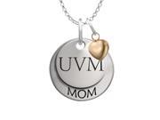 Vermont Catamounts MOM Necklace with Heart Accent