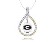 Grambling State Gold CZ Figure 8 Necklace