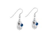 Delaware Blue Hens Color and Freshwater Pearl Earrings