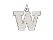 Washington Huskies Sterling Silver Natural Finish Charm Washington Huskies Sterling Silver Natural Finish Charm