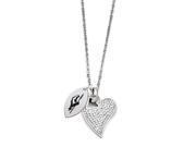 Longwood Lancers Crystal Heart Necklace